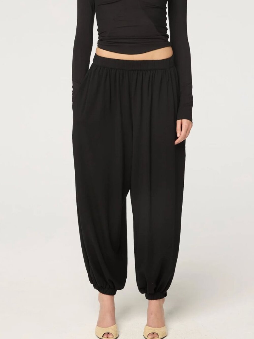 The Line By K Louis Black Balloon Pant Size Small